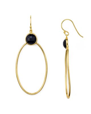 Argento Vivo Oval Drop Earrings