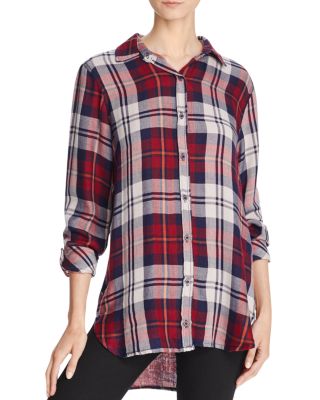 Bella Dahl Plaid Button Down Shirt