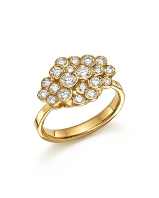 IPPOLITA 18K Yellow Gold Glamazon® Stardust Bezel Cluster Ring with Diamonds