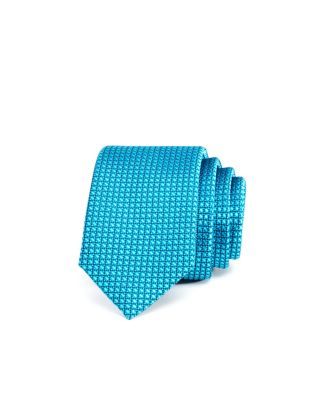 Michael Kors Boys' Windowpane Two Tone Silk Tie