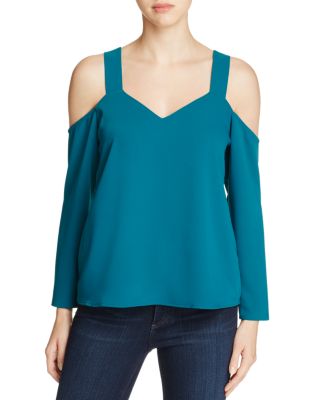 Cooper & Ella Zoya Cutout Cold Shoulder Top