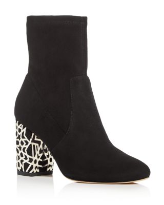 Via Spiga Daisie Embellished High Heel Booties