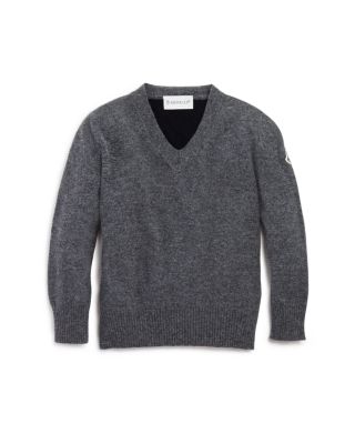 Moncler Boys' V-Neck Sweater - Sizes 8-14 