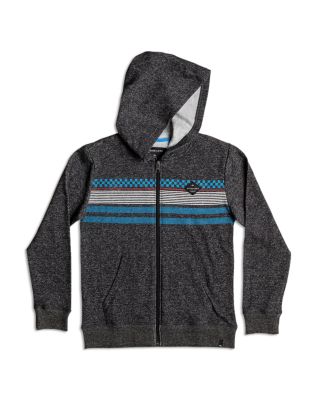 Quiksilver Boys' Heather Striped French Terry Hoodie - Sizes 8-20