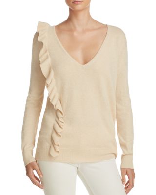 Elizabeth and James Odell Asymmetric Ruffle Sweater