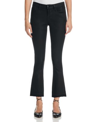 J Brand Selena Mid Rise Coated Crop Jeans In Fearless In Fearless