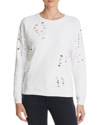 Black Orchid Distressed Side Zip Sweatshirt