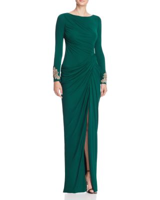 Badgley Mischka Draped Gown