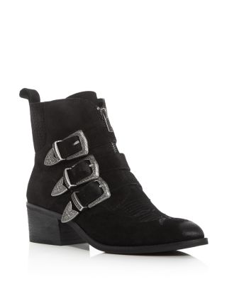 Dolce Vita Scott Buckle Almond Toe Booties