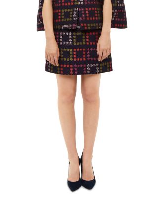 Ted Baker Rooroo Horticultural Checked Skirt