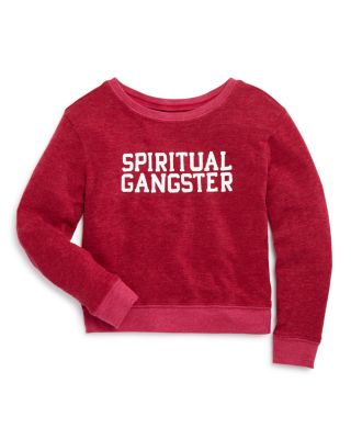 Spiritual Gangster Girls' Logo Jersey Sweatshirt - Sizes 2-8