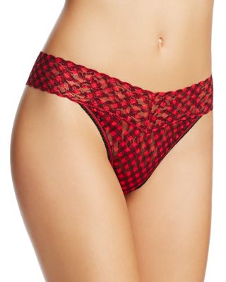 Hanky Panky Holiday Check Low-Rise Thong #6E1586