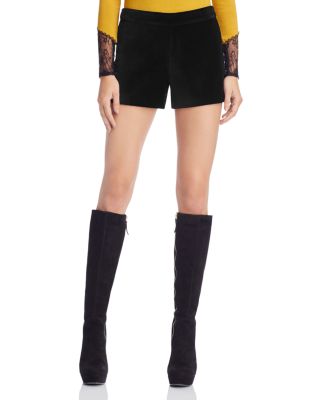 Alice and Olivia Marisa Velvet Shorts