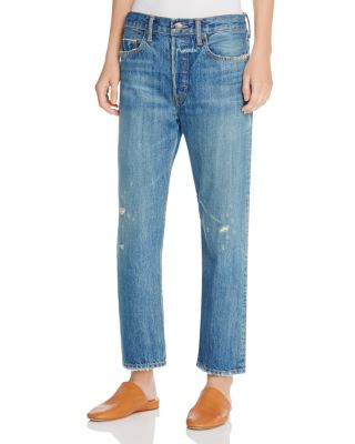 Vince Union Slouch Distressed Jeans in Heritage