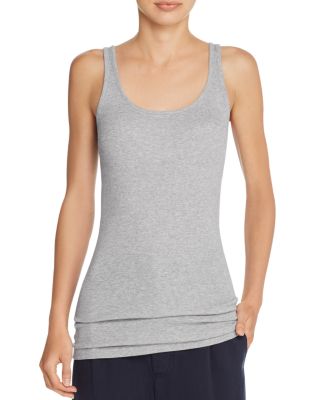 Vince Ribbed Scoop Neck Tank