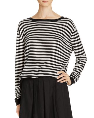 Vince Oversize Drop Shoulder Stripe Sweater