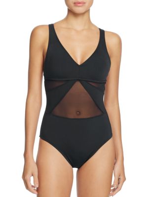 Bleu Rod Beattie Mesh-Inset One Piece Swimsuit