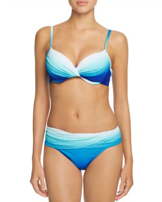 Bleu Rod Beattie Ombre Underwire Bikini Top & Ombre Hipster Bikini Bottom