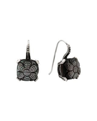 Stephen Dweck Carved Flower Drop Earrings