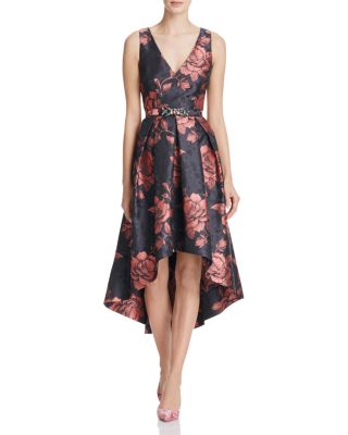 Eliza J Fit-And-Flare High/Low Gown