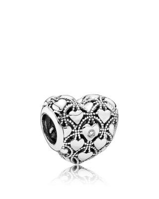 PANDORA Charm - Sterling Silver & Cubic Zirconia Love Celebrations, Moments Collection