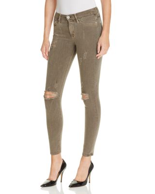 Hudson Skinny Jeans in Loden Green