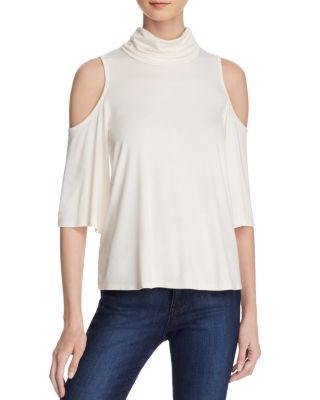 Ella Moss Bella Cold Shoulder Cowl Neck Top