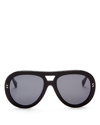 Stella McCartney Aviator Shield Sunglasses, 58mm