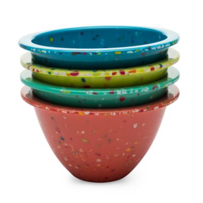 ZAK Designs Confetti Tropics 4-Piece Prep Bowl Set