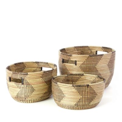 Swahili Nesting Baskets, Set of 3