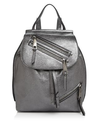 MARC JACOBS Zip Pack Small Metallic Backpack