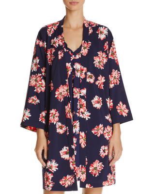 Oscar de la Renta Pink Label Short Wrap Robe & Chemise