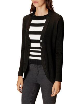 KAREN MILLEN Notched-Collar Cardigan