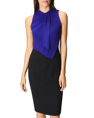 KAREN MILLEN Debonnaire Color-Block Dress