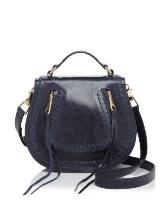 Rebecca Minkoff Vanity Small Distressed Leather Saddle Bag