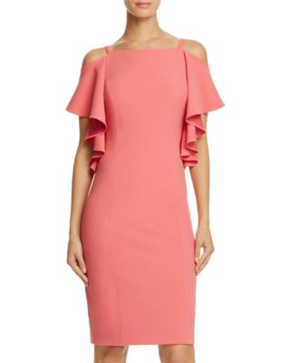 Adrianna Papell Cold-Shoulder Sheath Dress