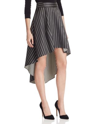 Alice and Olivia Katia High/Low Striped Skirt