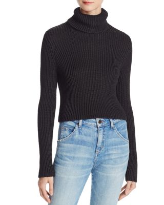 Alice and Olivia Sierra Cropped Turtleneck Sweater