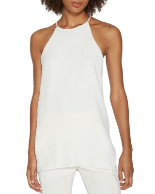 HALSTON HERITAGE Racerback Satin Cami