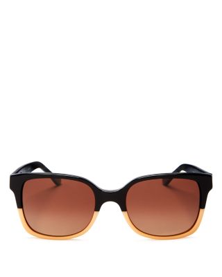 Tory Burch Polarized Square Sunglasses, 55mm