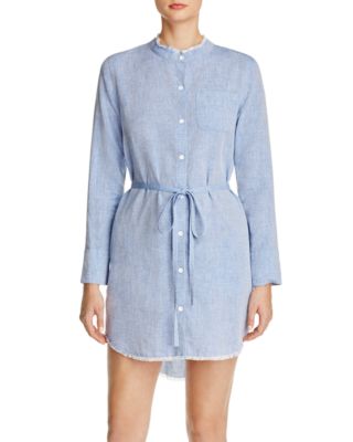 DL1961 Prince & Mott Linen Blend Shirt Dress