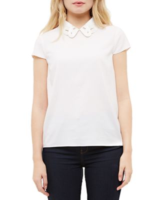 Ted Baker Embroidered Collar Top