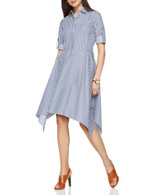 BCBGMAXAZRIA Beatryce Striped Shirt Dress