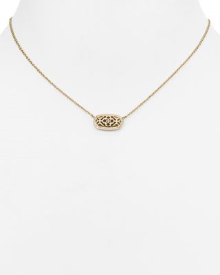 Kendra Scott Elisa Statement Necklace In Yellow Gold Plate In Gold