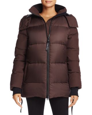 Canada Goose Whitehorse Quilted Parka In Charred Wood