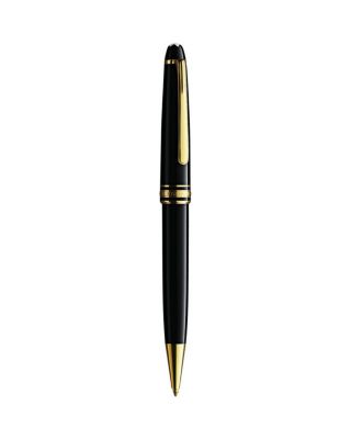 Montblanc Montblanc Meisterstück Gold-Plated Black Resin Classique Ballpoint Pen