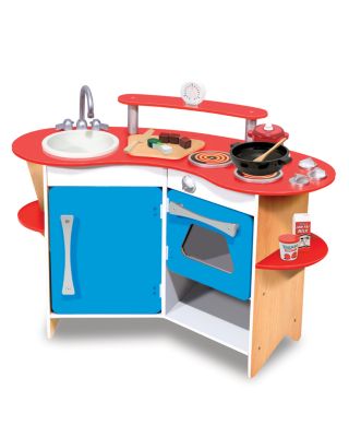 Melissa & Doug Cook's Corner Wooden Kitchen - Ages 3+