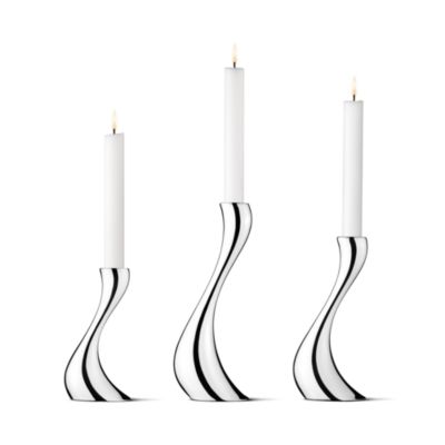 Georg Jensen Georg Jensen Cobra Candleholder, Set of 3