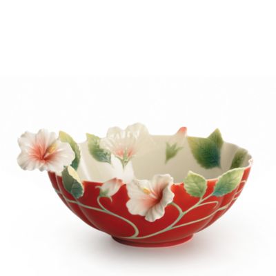 Franz Collection Island Beauty Hibiscus Flower Bowl