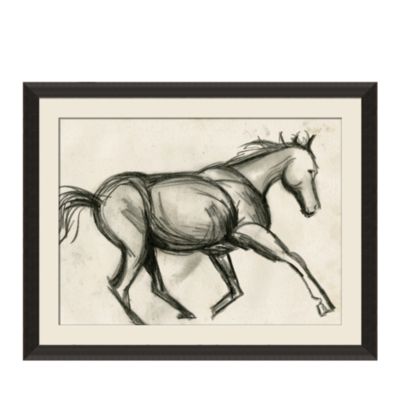 Wendover Art Group Charcoal Sketch Horse Artwork